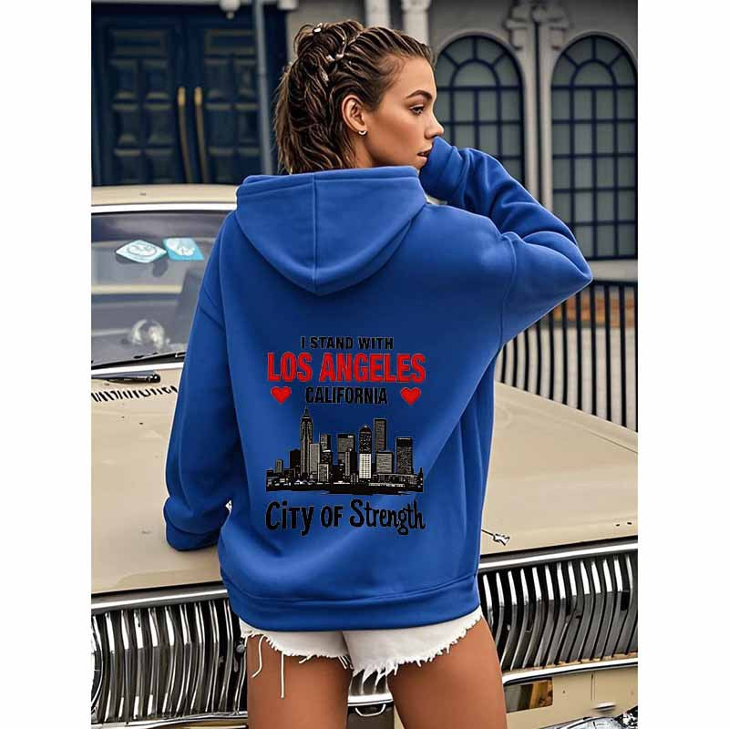 Urban Power Slogan Hooded Sweatshirt Wholesale