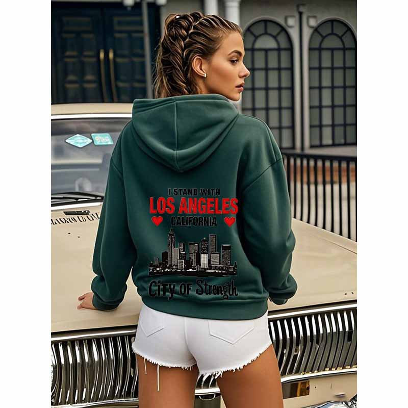 Urban Power Slogan Hooded Sweatshirt Wholesale