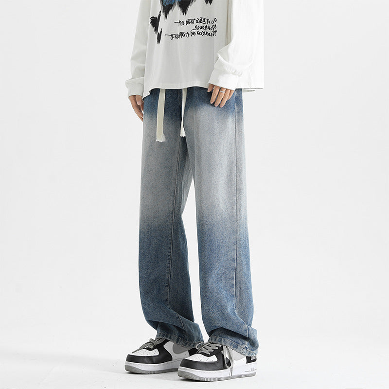 Gradient Wash Denim Pants Men