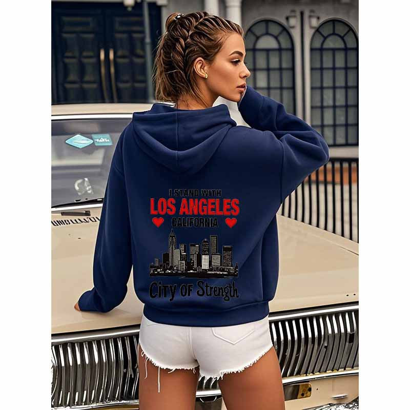 Urban Power Slogan Hooded Sweatshirt Wholesale