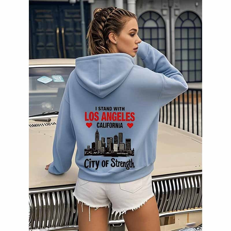 Urban Power Slogan Hooded Sweatshirt Wholesale