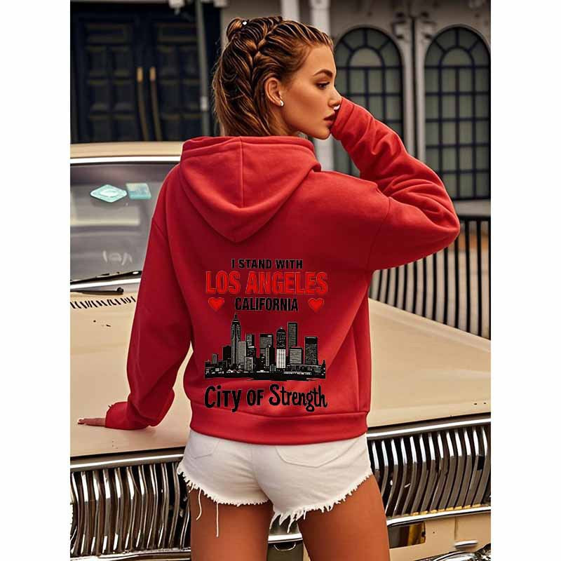 Urban Power Slogan Hooded Sweatshirt Wholesale