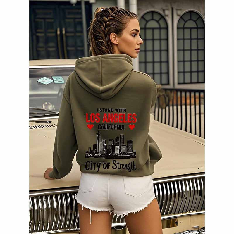 Urban Power Slogan Hooded Sweatshirt Wholesale