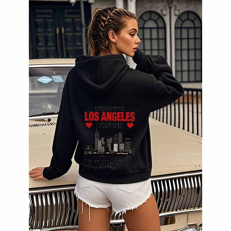 Urban Power Slogan Hooded Sweatshirt Wholesale