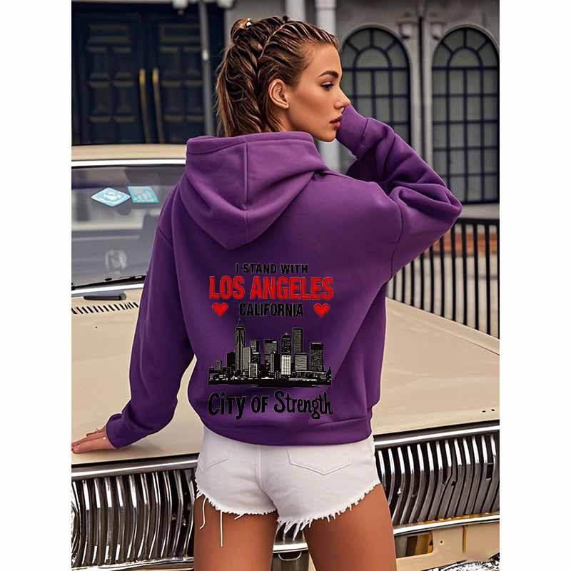 Urban Power Slogan Hooded Sweatshirt Wholesale
