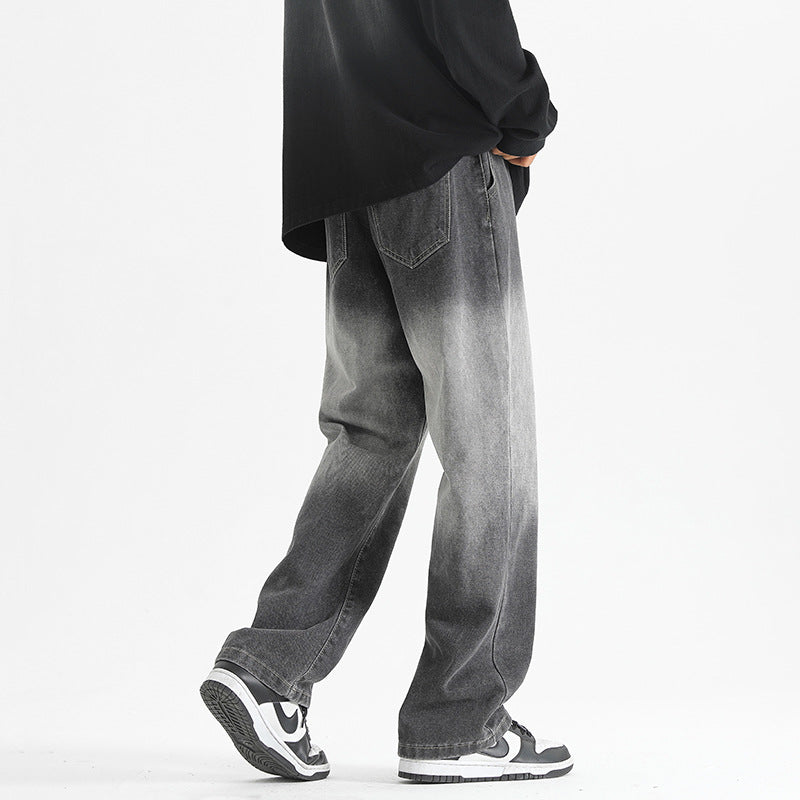 Gradient Wash Denim Pants Men