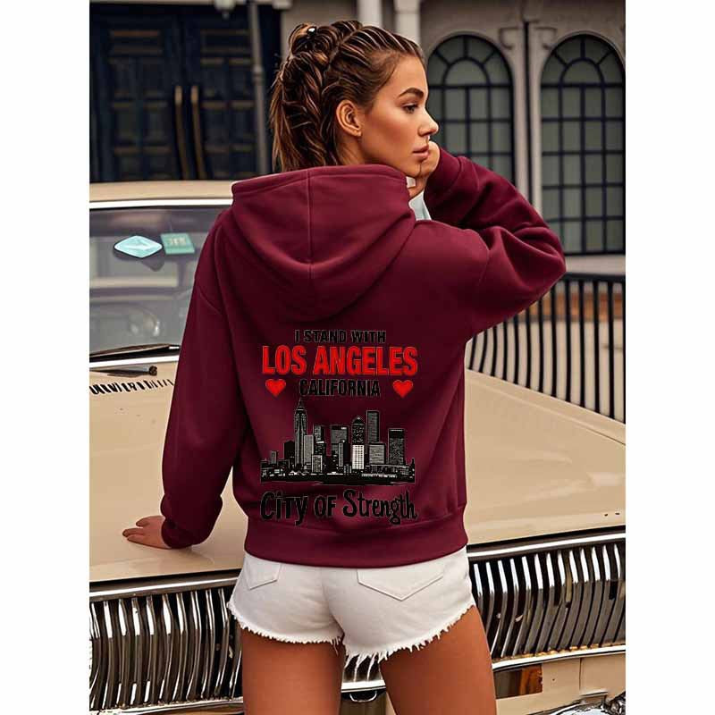 Urban Power Slogan Hooded Sweatshirt Wholesale