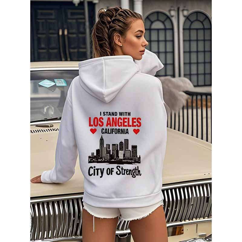 Urban Power Slogan Hooded Sweatshirt Wholesale