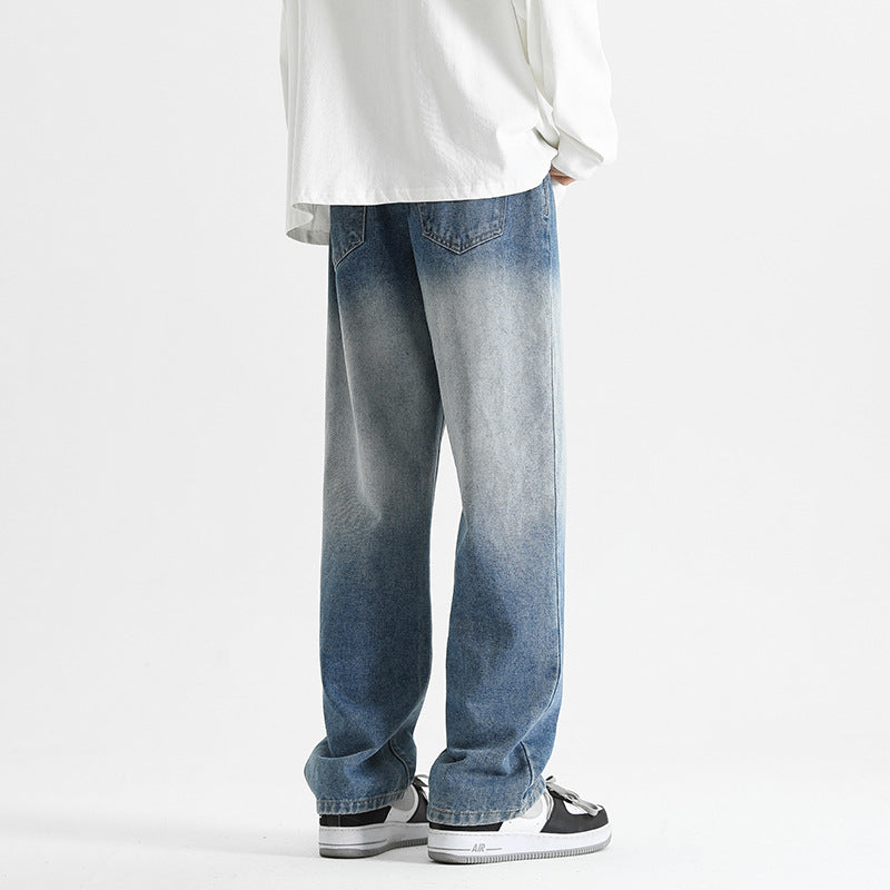 Gradient Wash Denim Pants Men